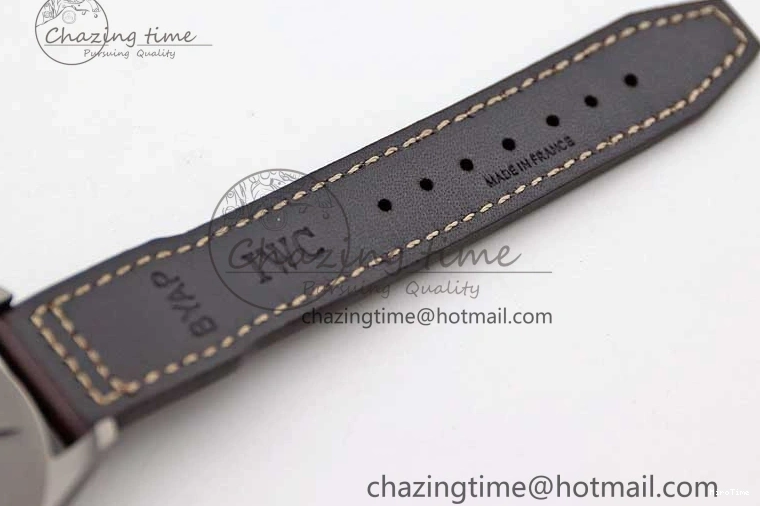 MIROTIME 0705 Mark XVIII IW327006 Titanium M+F 1:1 Best Edition Black Dial on Brown Leather Strap A Efficient 7052